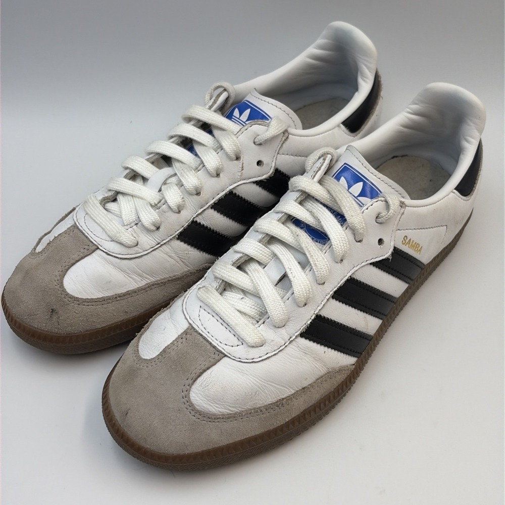 Adidas Samba OG White Black Gum Classic Sneakers Shoes Men's US 8.5